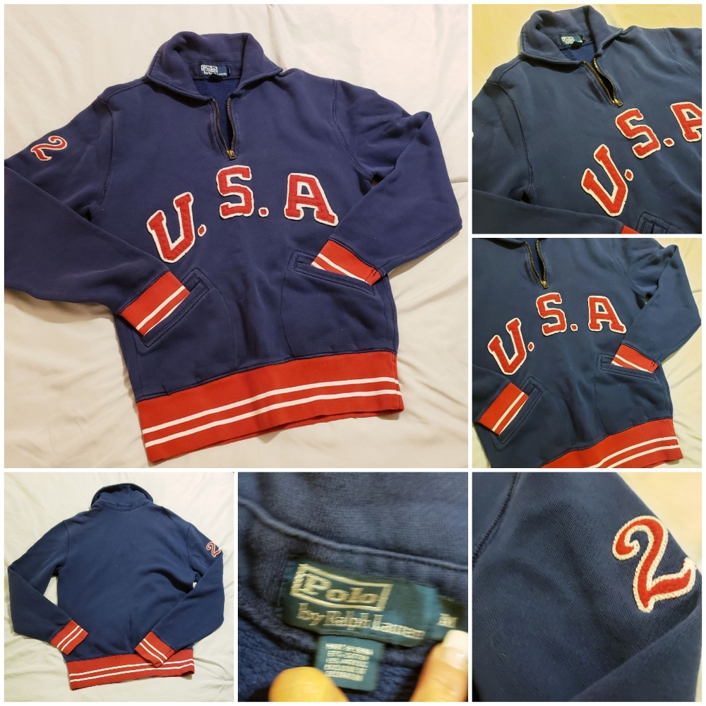 Ralph Lauren POLO USA Letterman Sweatshirt